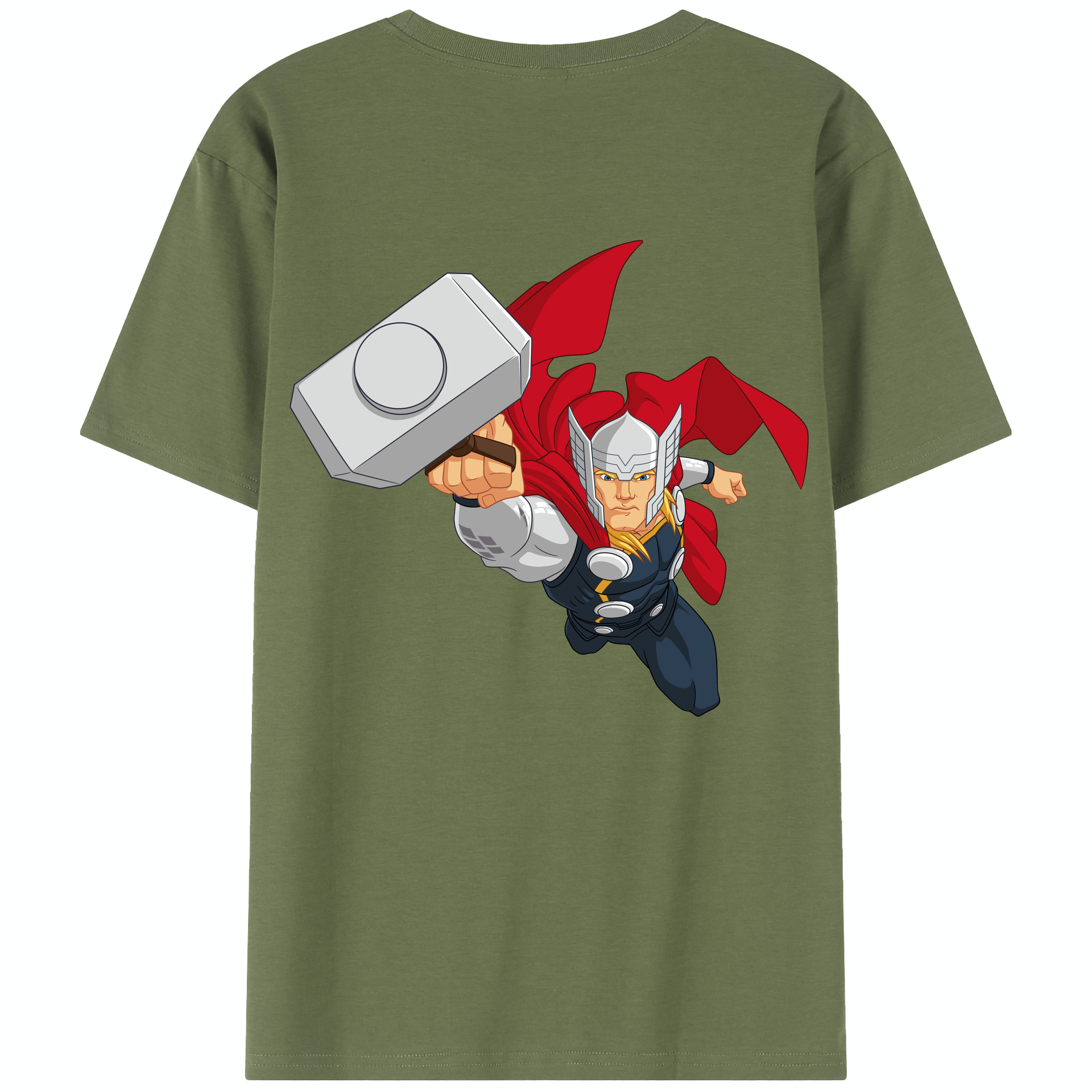 （画像用） アベンジャーズ The Avengers 綿100％半袖Tシャツ（背面プリント）